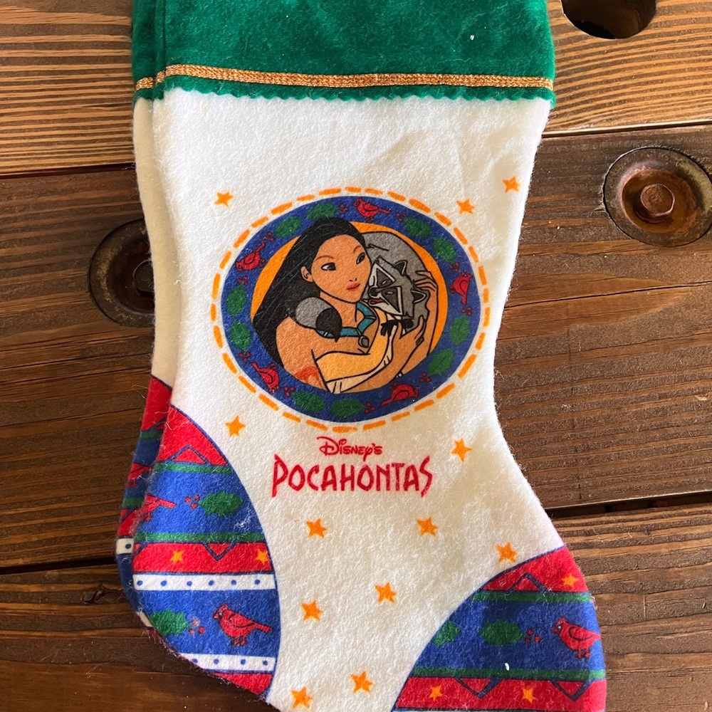 Vintage Disney Pocahontas Christmas Stocking
